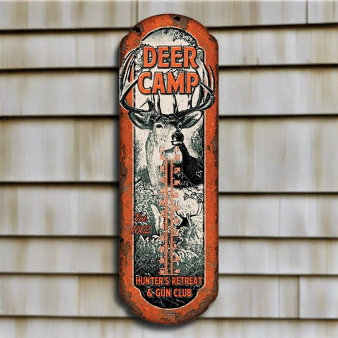 Deer Camp Tin Thermometer