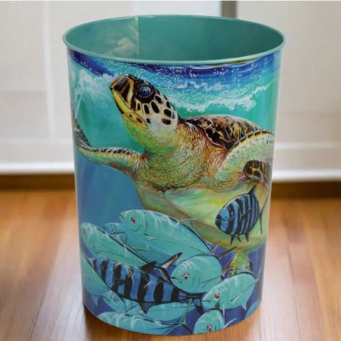 Guy Harvey Sea Turtle Waste Basket