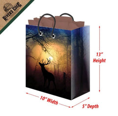deer forest medium gift bag