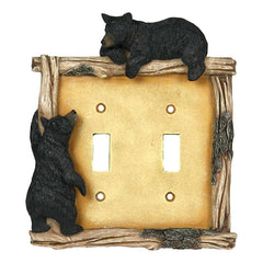 bears double light switch plate