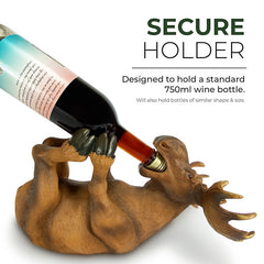 moose wine bottle holder