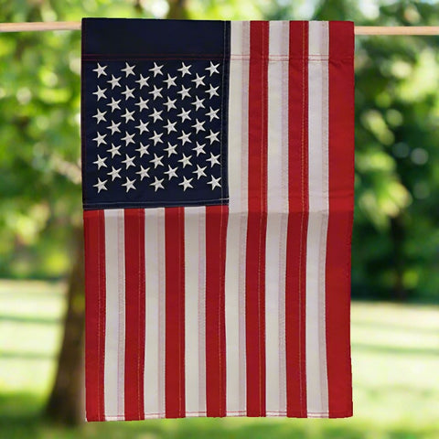 Embroidered Nylon American Garden Flag