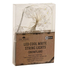 cool white led snowflake lights with timer