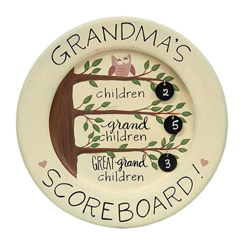 Grandma's Scoreboard Decorative Plate
