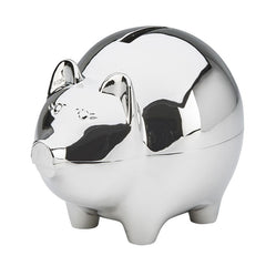 large polished piggy bank
