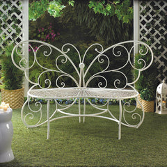 butterfly garden bench