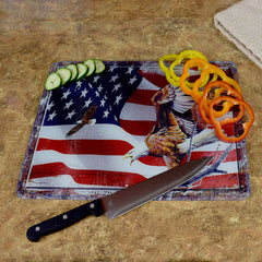 american flag cutting board