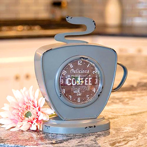 Vintage Coffee Cup Clock