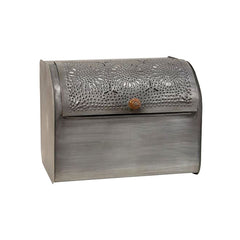 antiqued punched tin bread box