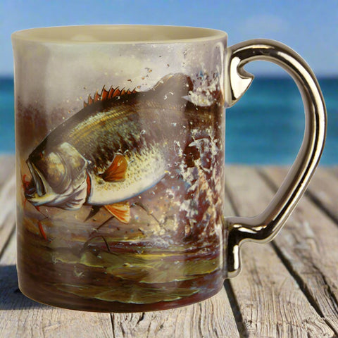Bass Scene Ceramic Beverage Mug