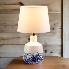 blue splash table lamp