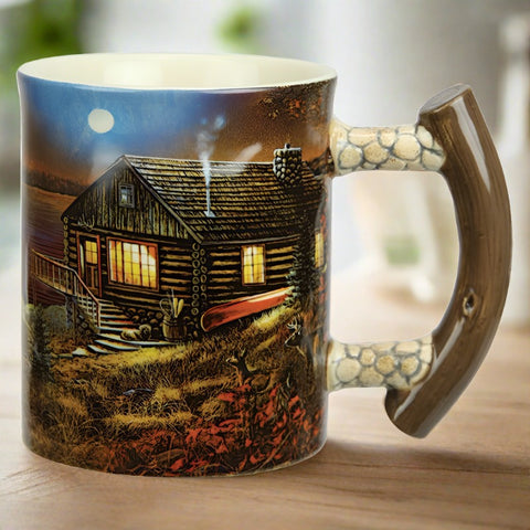 Cabin Scene Ceramic Beverage Mug