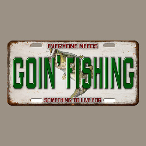 Goin' Fishing Vanity License Plate