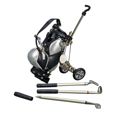Golf Club Cart Pen Set and Holder