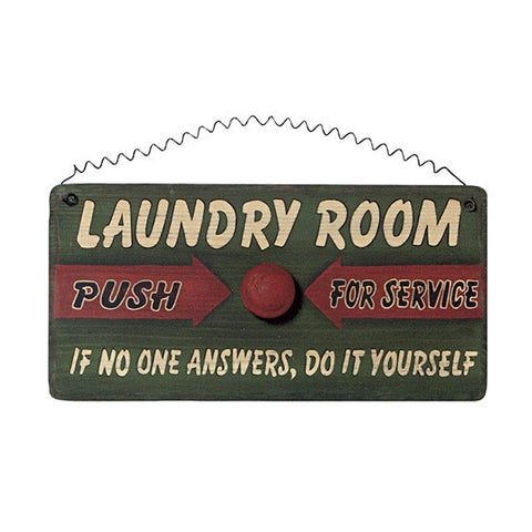 Laundry Room Service Request Sign