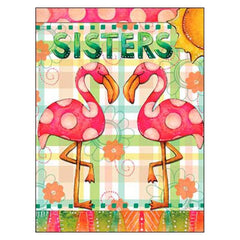 leanin' tree flamingo sisters birthday card