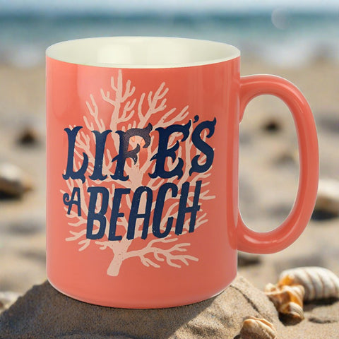 Life's A Beach Ceramic Beverage Mug