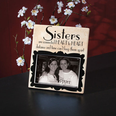 Sisters Stoneware Photo Frame