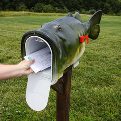 big mouth bass decorative us postal mailbox