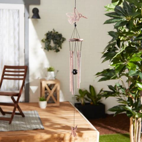 Hummingbird Silhouette Wind Chimes