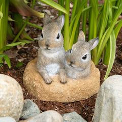 peek-a-boo garden bunnies figurine