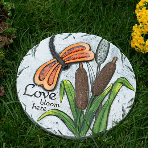 Love Blooms Here Stepping Stone