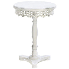 white pedestal table