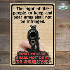 the right to keep and bear arms sign