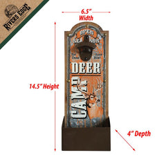 deer camp galvanized bottle opener