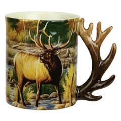 3d elk scene ceramic beverage mug