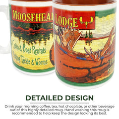 moosehead lodge fishermans mug
