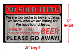 no soliciting door mat