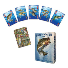 freshwater fishing playing cards