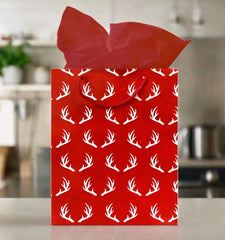 deer antlers medium gift bag