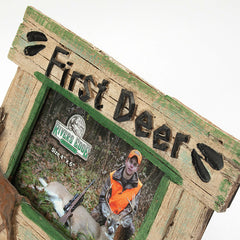 first deer hunting 4x6 photo frame