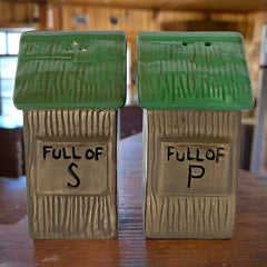 outhouse salt and pepper shakers