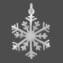 sterling silver snowflake pendant