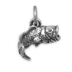 big mouth bass fish charm