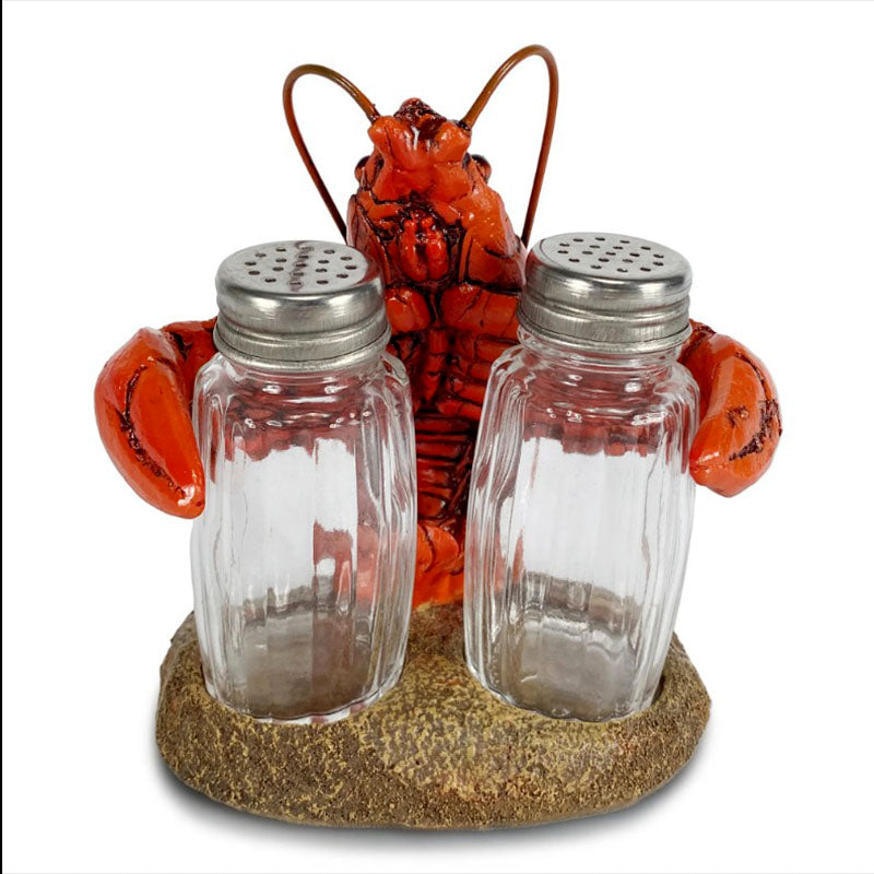 crawfish salt and pepper shakers set