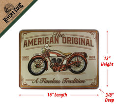 american original motorcycle glass cutting board