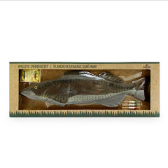 Fish Shaped Wooden Cribbage Board
