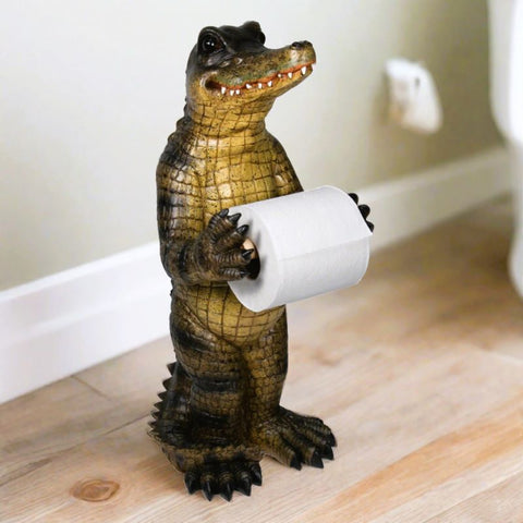 Alligator Standing Toilet Tissue Holder