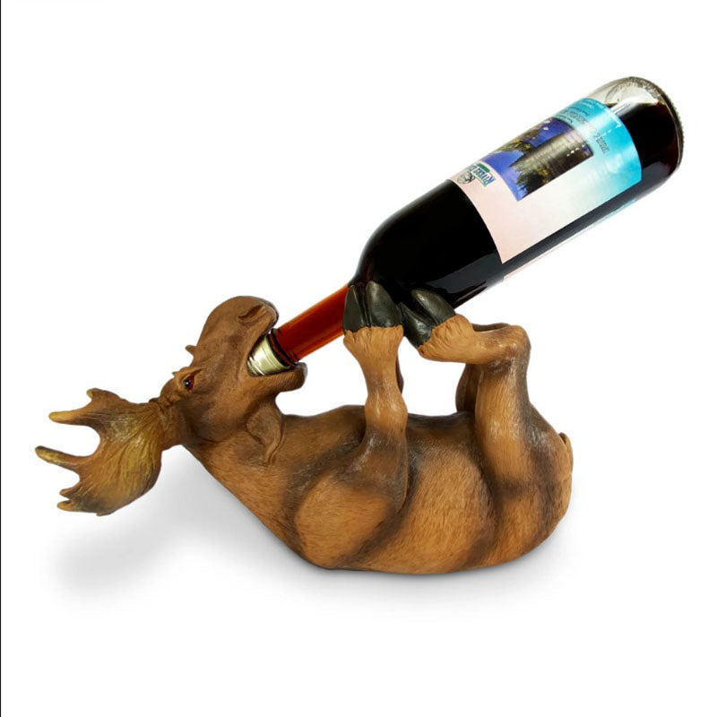 moose wine bottle holder
