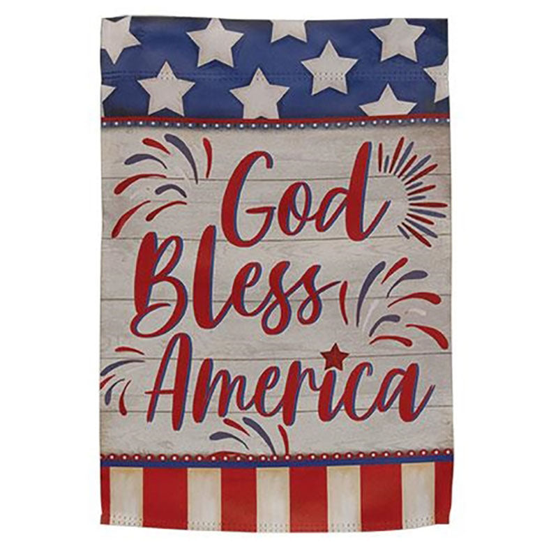 god bless america garden flag