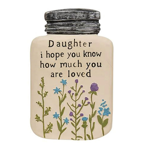 Mothers and Daughters Mason Jar Plaque