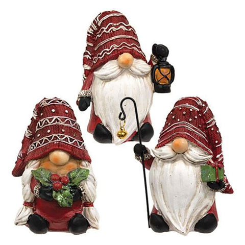 Holiday Gnome Figurines