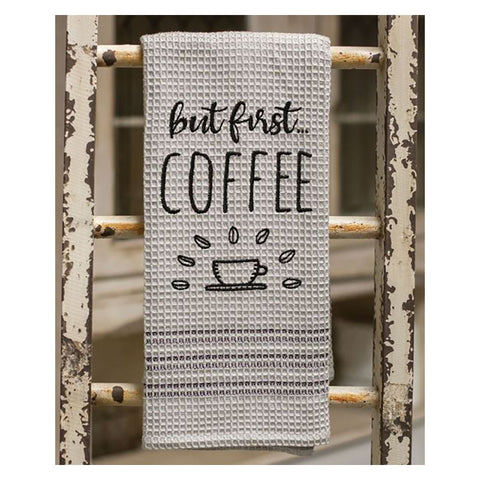 But First Coffee Kitchen Dish Towel