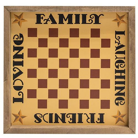 Family Checkerboard Checkers Game