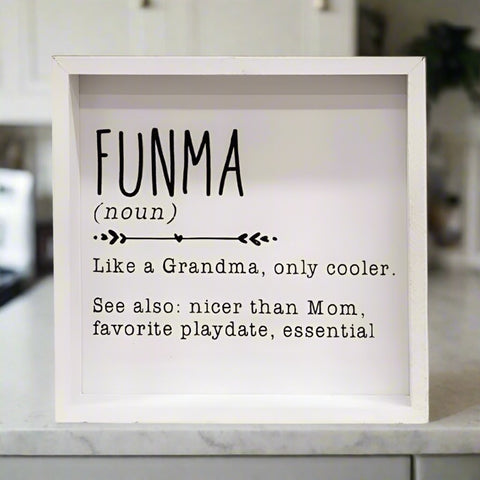 Funma Definition Frame Box Sign