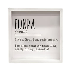 funpa definition framed box sign